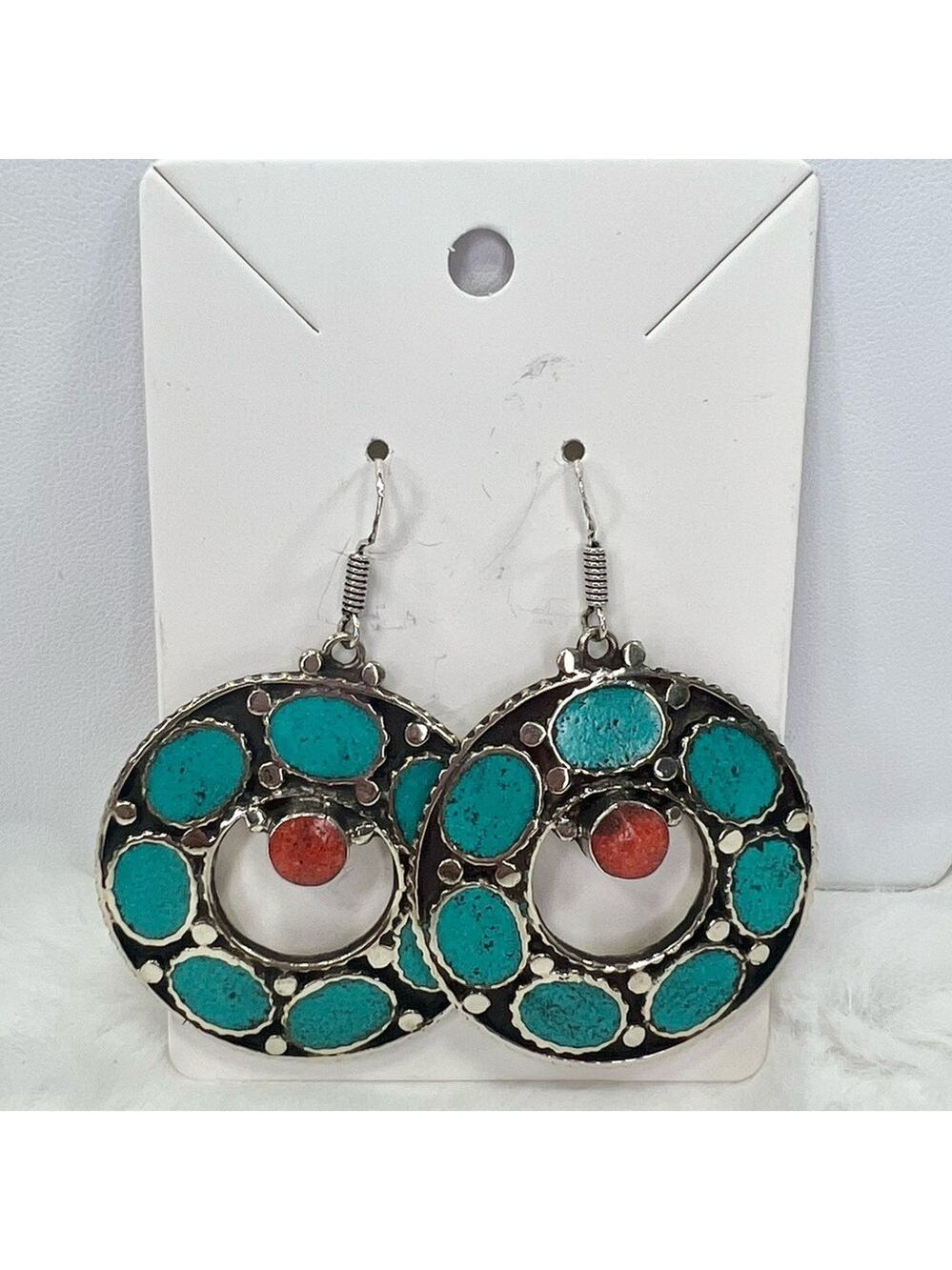 Tibetan Turquoise 925 Earrings